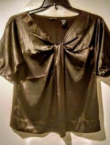New York & Company Tops - New York & Company chocolate brown satin shirt New York & Company Tops - New York & Company chocolate brown satin shirt